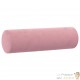 2 Coussins décoratifs Rose Ø15x50 cm En Velours. Idéal Salon, Sofa et Canapé