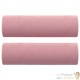 2 Coussins décoratifs Rose Ø15x50 cm En Velours. Idéal Salon, Sofa et Canapé