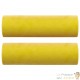 2 Coussins décoratifs : Jaune Ø15x50 cm En Velours. Idéal Salon, Sofa et Canapé