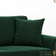 2 Coussins décoratifs Vert 40 x 40 cm En Velours. Idéal Salon, Sofa et Canapé