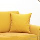 2 Coussins décoratifs Jaune 40 x 40 cm En Velours. Idéal Salon, Sofa et Canapé