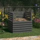 Composteur De 500 Litres Gris Pour Jardin. En Bois de pin. Bois Massif