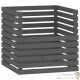 Composteur De 500 Litres Gris Pour Jardin. En Bois de pin. Bois Massif