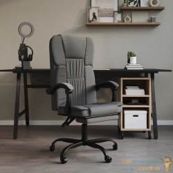 Chaise de Bureau En Tissu de Qualité Gris Anthracite : Confort Optimal pour le Travail Quotidien