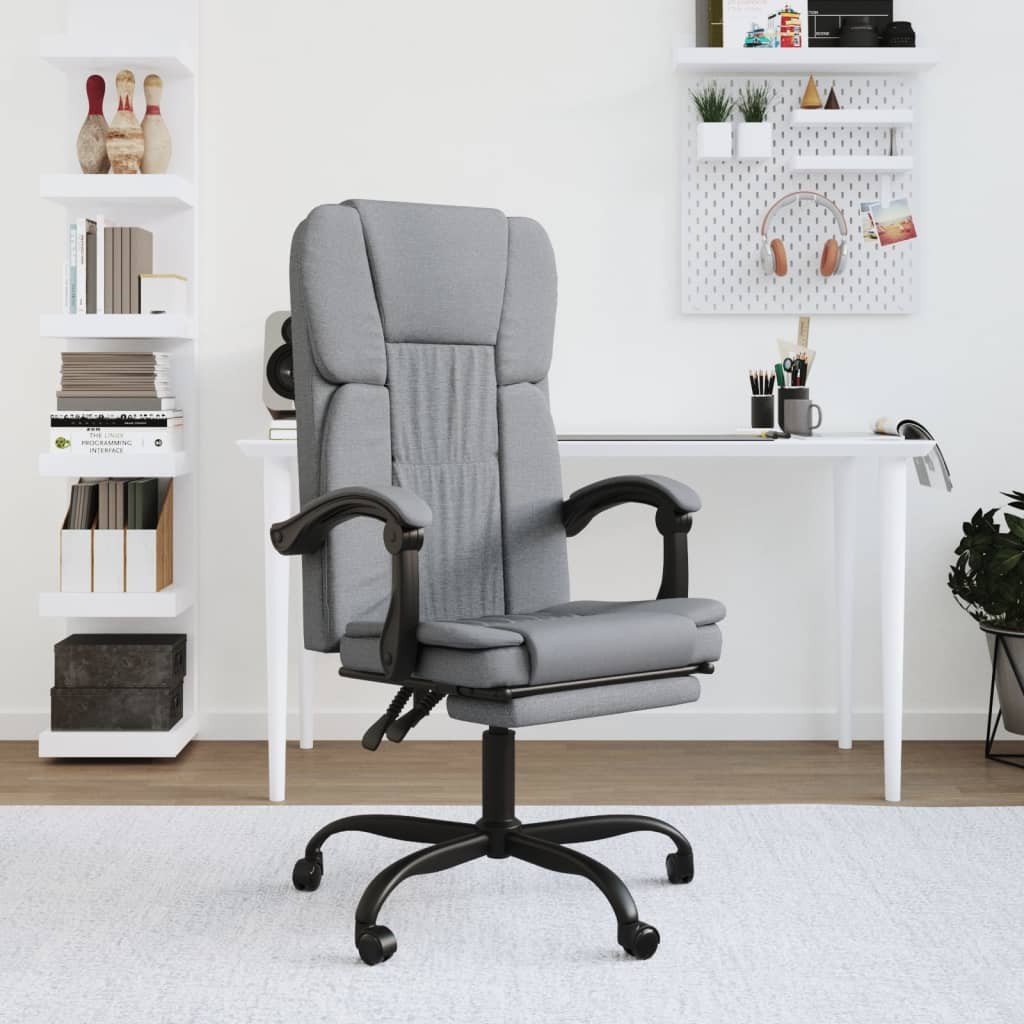 Chaise de Bureau En Tissu de Qualité Gris : Confort Optimal pour le Travail Quotidien