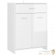 Meubles de salle de bain Couleur Blanc Brillant : Armoire, meuble-lavabo, armoi haute et basse