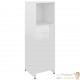 Meubles de salle de bain Couleur Blanc Brillant : Armoire, meuble-lavabo, armoi haute et basse