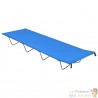 Lit de Camp Bleu 180 cm de long. Ideal camping, caravaning, vanlife, expédition