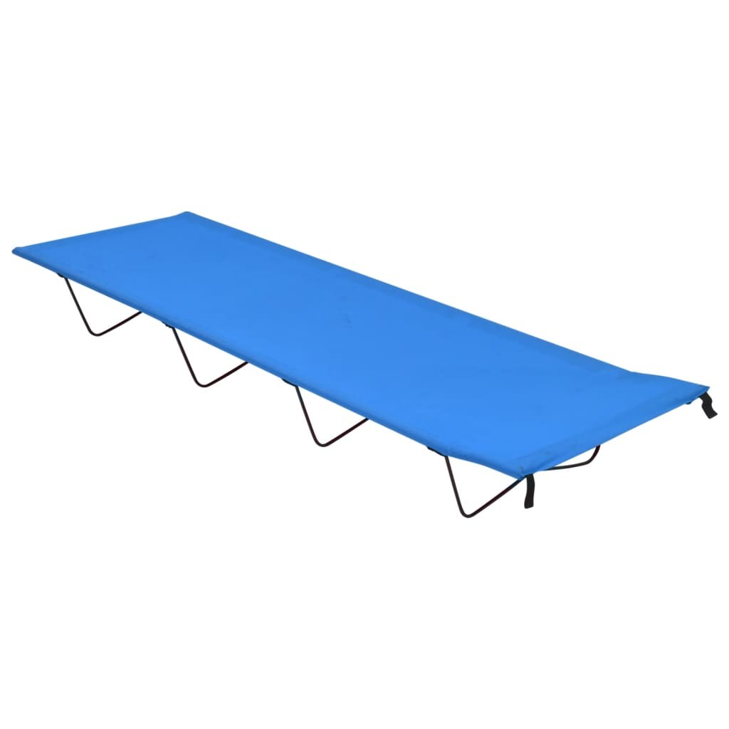 Lit de Camp Bleu 180 cm de long. Ideal camping, caravaning, vanlife, expédition