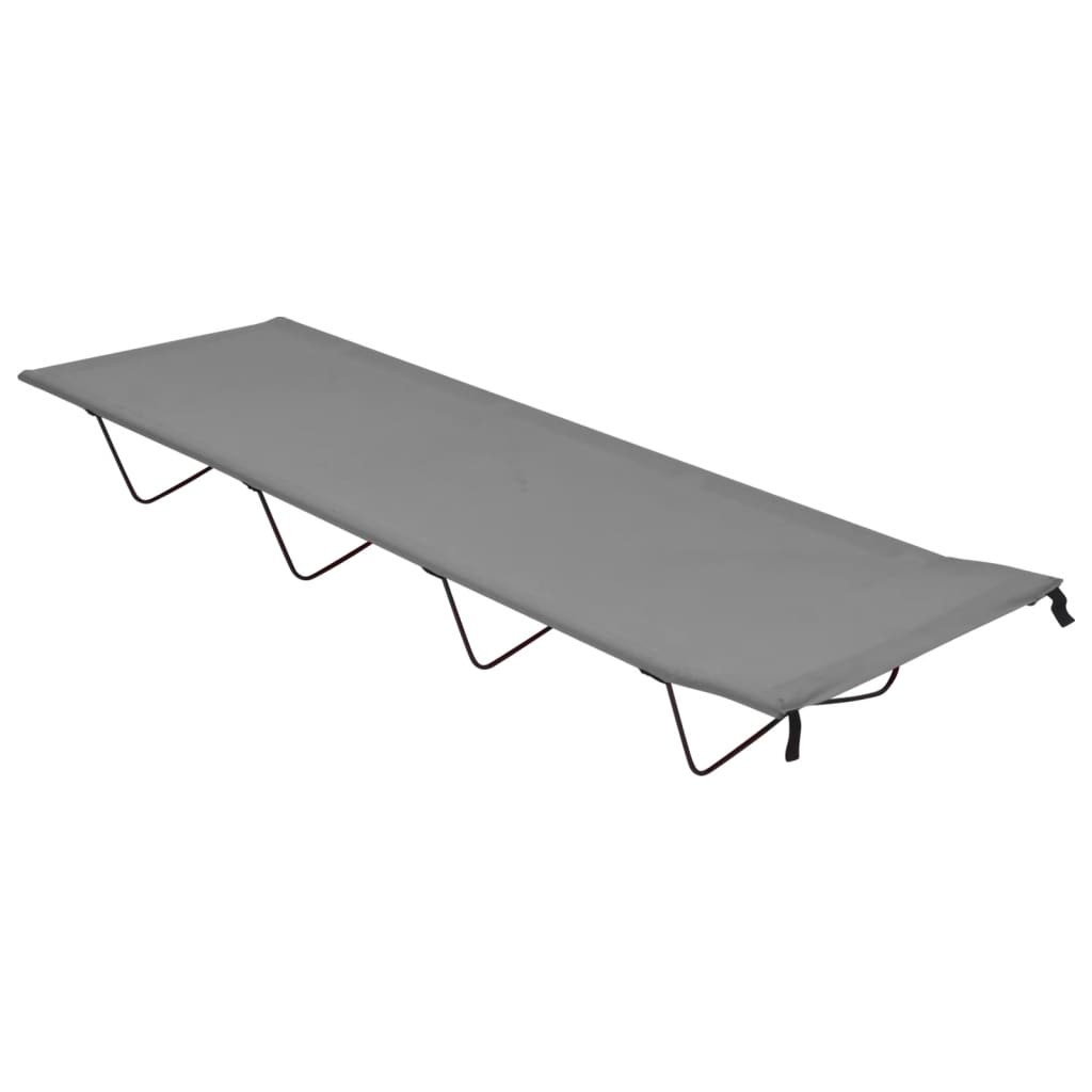 Lit de Camp Gris 180 cm de long. Ideal camping, caravaning, vanlife, expédition