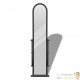 Grand Mirroir 144 cm Noir pour la chambre ou la salle de bain. Idéal pour s'habiller
