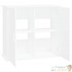 Meuble Blanc Pour aquariums de 80 X 30 cm. 2 Portes Support solide et stable pour auqariums