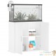 Meuble Blanc Pour aquariums de 80 X 30 cm. 2 Portes Support solide et stable pour auqariums