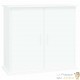 Meuble Blanc Pour aquariums de 80 X 30 cm. 2 Portes Support solide et stable pour auqariums