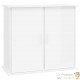 Meuble Blanc Brillant Pour aquariums de 80 X 30 cm. 2 Portes Support solide et stable pour auqariums