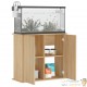 Meuble Marron Clair Pour aquariums de 80 X 30 cm. 2 Portes Support solide et stable pour auqariums