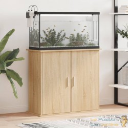 Meuble Marron Clair Pour aquariums de 80 X 30 cm. 2 Portes Support solide et stable pour auqariums