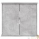 Meuble Aquarium Gris Béton Pour 80 X 30 cm. 2 Portes Support solide et stable pour auqariums