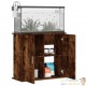 Meuble Aquarium Marron Foncé Pour 80 X 30 cm. 2 Portes Support solide et stable pour auqariums