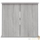 Meuble Aquarium Gris Pour 80 X 30 cm. 2 Portes Support solide et stable pour auqariums