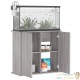 Meuble Aquarium Gris Pour 80 X 30 cm. 2 Portes Support solide et stable pour auqariums