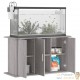 Meuble Gris Pour aquariums de 100 X 40 cm. 3 Portes Support solide et stable pour auqariums