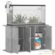 Meuble Gris Béton Pour aquariums de 100 X 40 cm. 3 Portes Support solide et stable pour auqariums