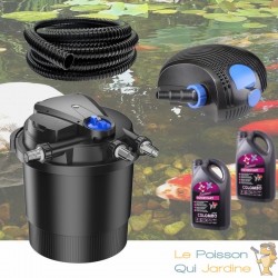 Kit Filtre Pression Bassin UV 36W, Bactéries, Pompe, Tuyau 40000 L. Filtration complète bassin de jardin