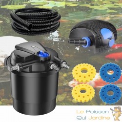 Kit Filtre Pression Bassin UV 36W, Mousses de remplacement, Pompe, Tuyau 40000 L. Filtration complète bassin de jardin