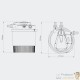 Kit Filtre Pression UV 36W, Pompe, Tuyau, ampoue uv et bactéries4 mousse de rechange Pour Bassins De 40000 L sans poissons et 20