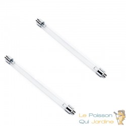 2 Ampoules UVC 6W Stérilisateur - Clarificateur Tube T5, Néon Fin