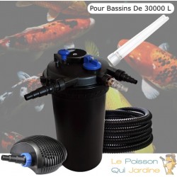 Kit filtre pression complet avec eponges supplémentaires pour bassins de 30000 l pompe 6000