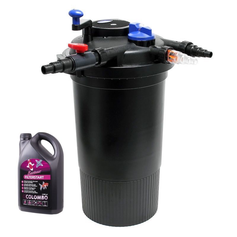 Filtre Bassin Sous Pression, + Bactéries UV 18W, Max 30000l sans poissons