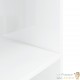 Meuble Support Blanc Brillant Aquariums 80 X 30 cm. 1 étagère Support solide et stable pour aquariums