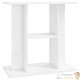 Meuble Support Blanc Brillant Aquariums 80 X 30 cm. 1 étagère Support solide et stable pour aquariums