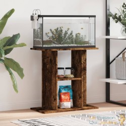 Meuble Support Marron Aquariums 60 X 30 cm. 1 étagère Support solide et stable pour aquariums