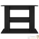 Meuble Support Noir Aquariums 80 X 30-35 cm. 1 étagère Support solide et stable pour aquariums