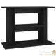 Meuble Support Noir Aquariums 80 X 30-35 cm. 1 étagère Support solide et stable pour aquariums