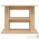 Meuble Support Couleur Chêne Clair Aquariums 80 X 30-35 cm. 1 étagère Support solide et stable pour aquariums