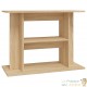 Meuble Support Couleur Chêne Clair Aquariums 80 X 30-35 cm. 1 étagère Support solide et stable pour aquariums