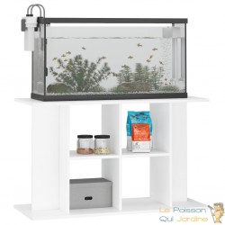 Meuble Aquariums Support Blanc 100 X 40 cm. 1 étagère Support solide et stable pour aquariums