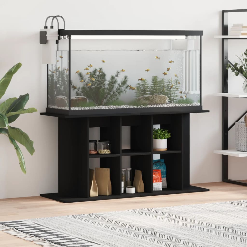 Meuble Aquariums Support Noir 100 X 40 cm. 1 étagère Support solide et stable pour aquariums