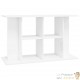 Meuble Aquariums Support Blanc Brillant 100 X 40 cm. 1 étagère Support solide et stable pour aquariums