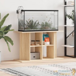 Meuble Aquariums Support Chêne Clair 100 X 40 cm. 1 étagère Support solide et stable pour aquariums