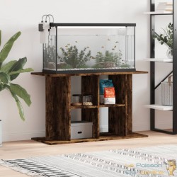 Meuble Aquariums Support Chêne Foncé Brillant 100 X 40 cm. 1 étagère Support solide et stable pour aquariums