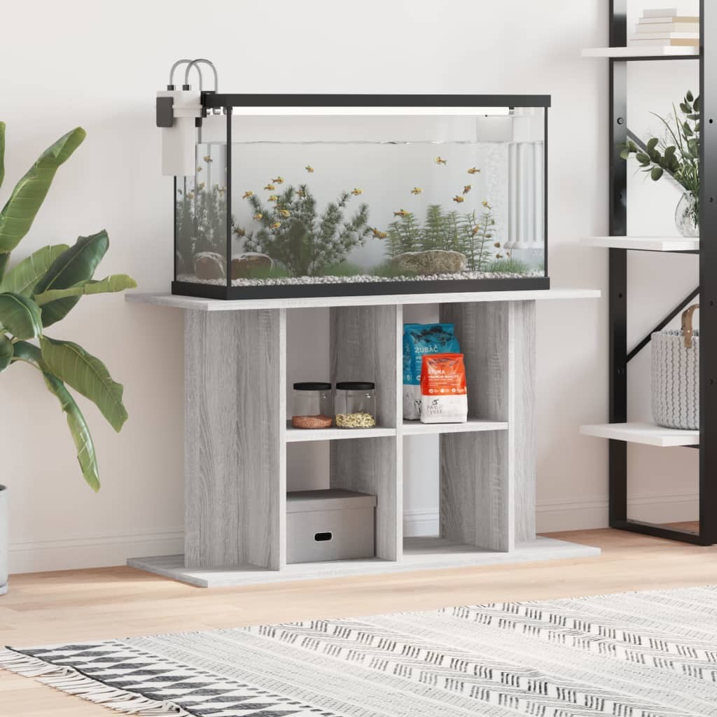 Meuble Aquariums Support Gris 100 X 40 cm. 1 étagère Support solide et stable pour aquariums