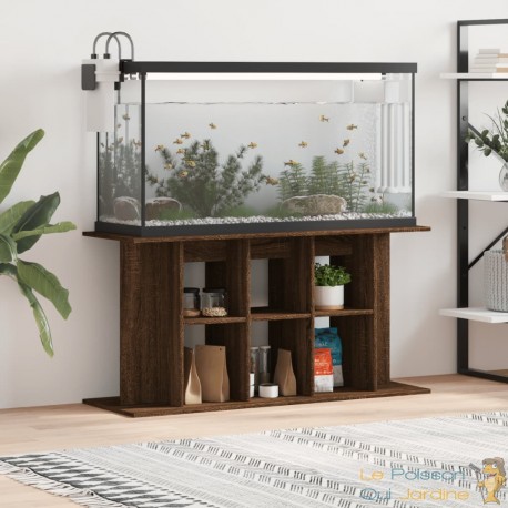 Meuble Aquariums Support Marron 120 X 40 cm. 1 étagère Support solide et stable pour aquariums