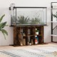 Meuble Aquariums Support Chêne Foncé 120 X 40 cm. 1 étagère Support solide et stable pour aquariums