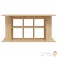 Meuble Aquariums Support Chêne Clair 120 X 40 cm. 1 étagère Support solide et stable pour aquariums