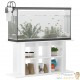 Meuble Aquariums Support Blanc Brillant 120 X 40 cm. 1 étagère Support solide et stable pour aquariums